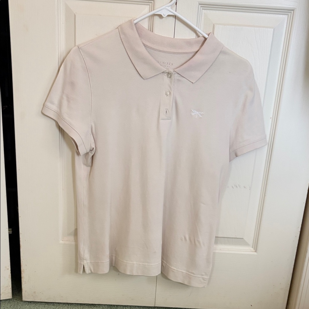 Classic Polo Shirt in Pale Blush